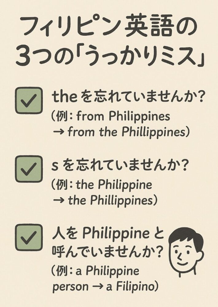 フィリピン　英語