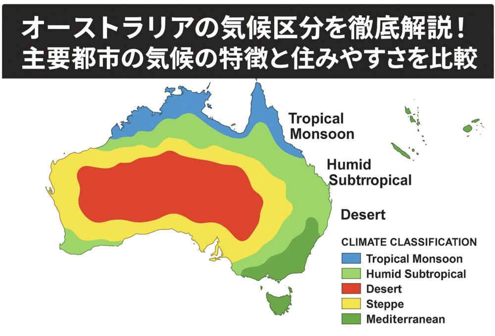 オーストラリア　気候区分