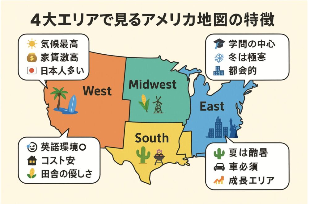 アメリカ州地図