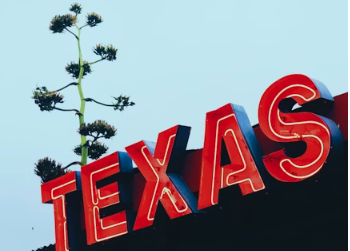 アメリカ州地図 テキサス