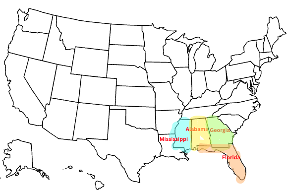 アメリカ50 州覚え方