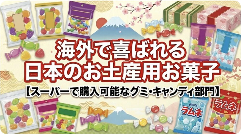 海外で喜ばれる日本のお土産 お菓子