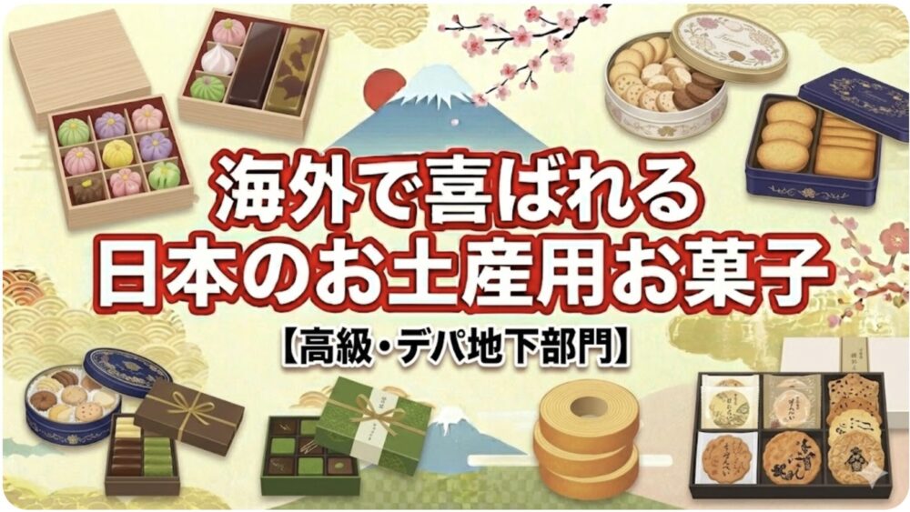 海外で喜ばれる日本のお土産 お菓子