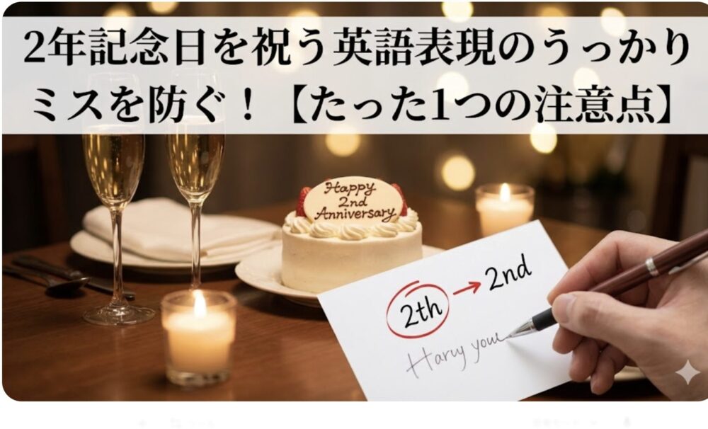 二年記念日 英語