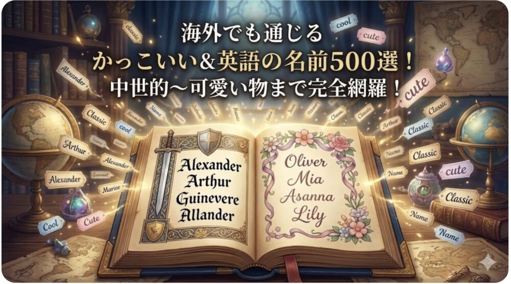 英語名前かっこいい
