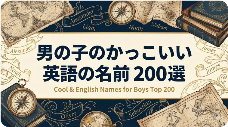 英語名前かっこいい 男
