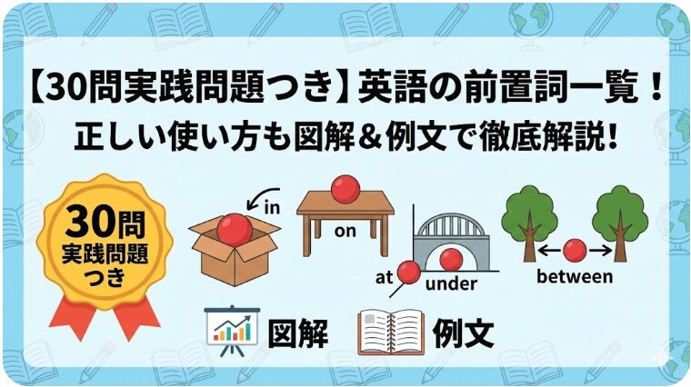 英語　前置詞一覧