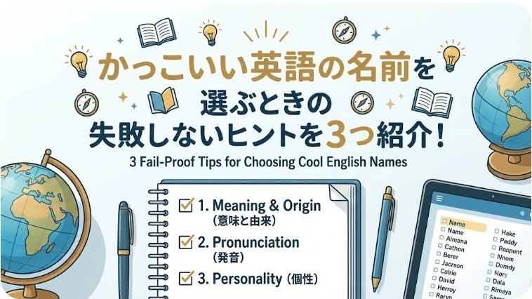 英語名前かっこいい