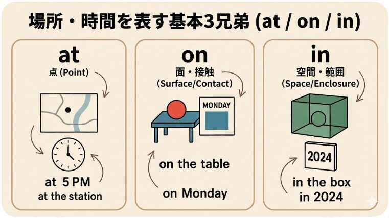 英語 前置詞一覧