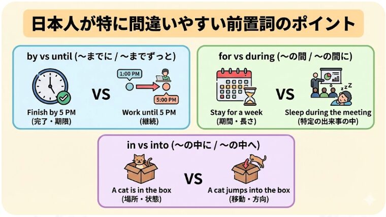 英語 前置詞一覧